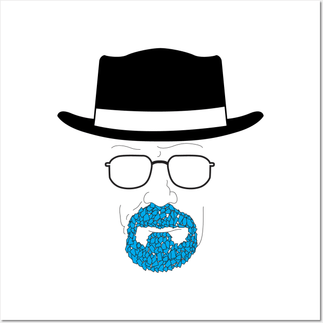 Heisenberg's blue goatee Wall Art by Aefe